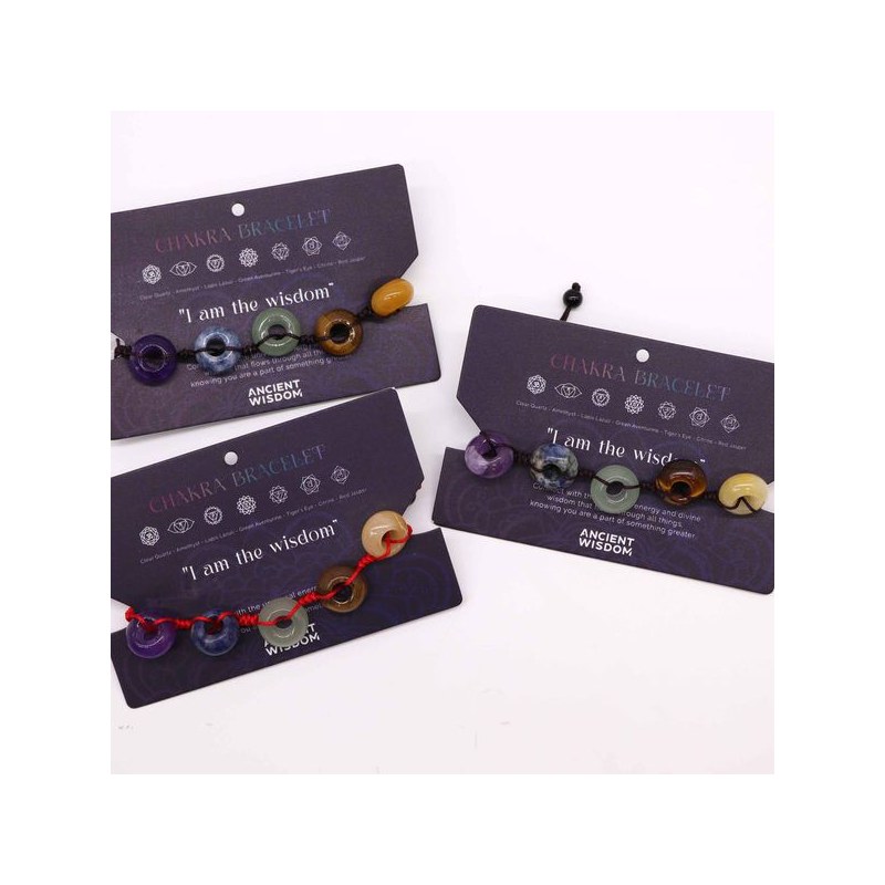 Bracelet chakra : 7 pierres boules