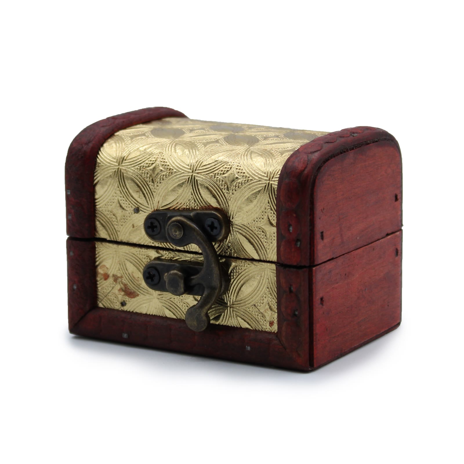 Boîte coloniale dorée mini