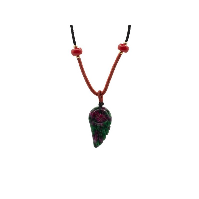 Collier aile d'ange : Morganite rose