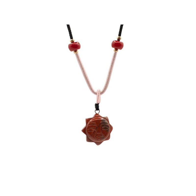 Collier soleil : Cornaline
