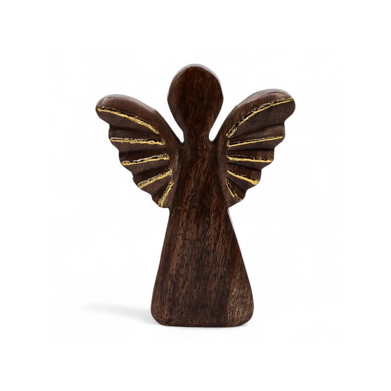 Statuette ange doré : grand modèle