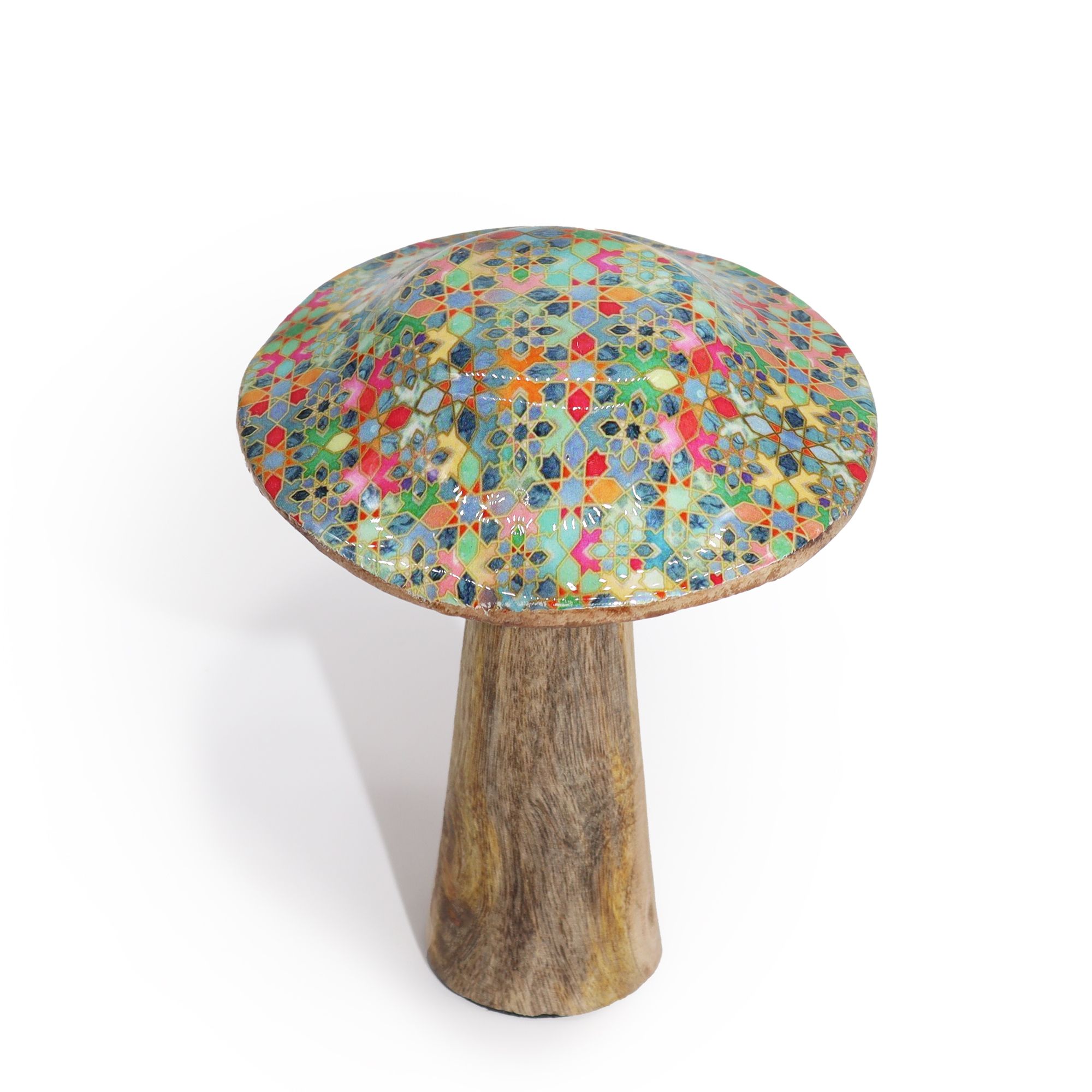 Champignon émaillé 10 cm - Carreaux