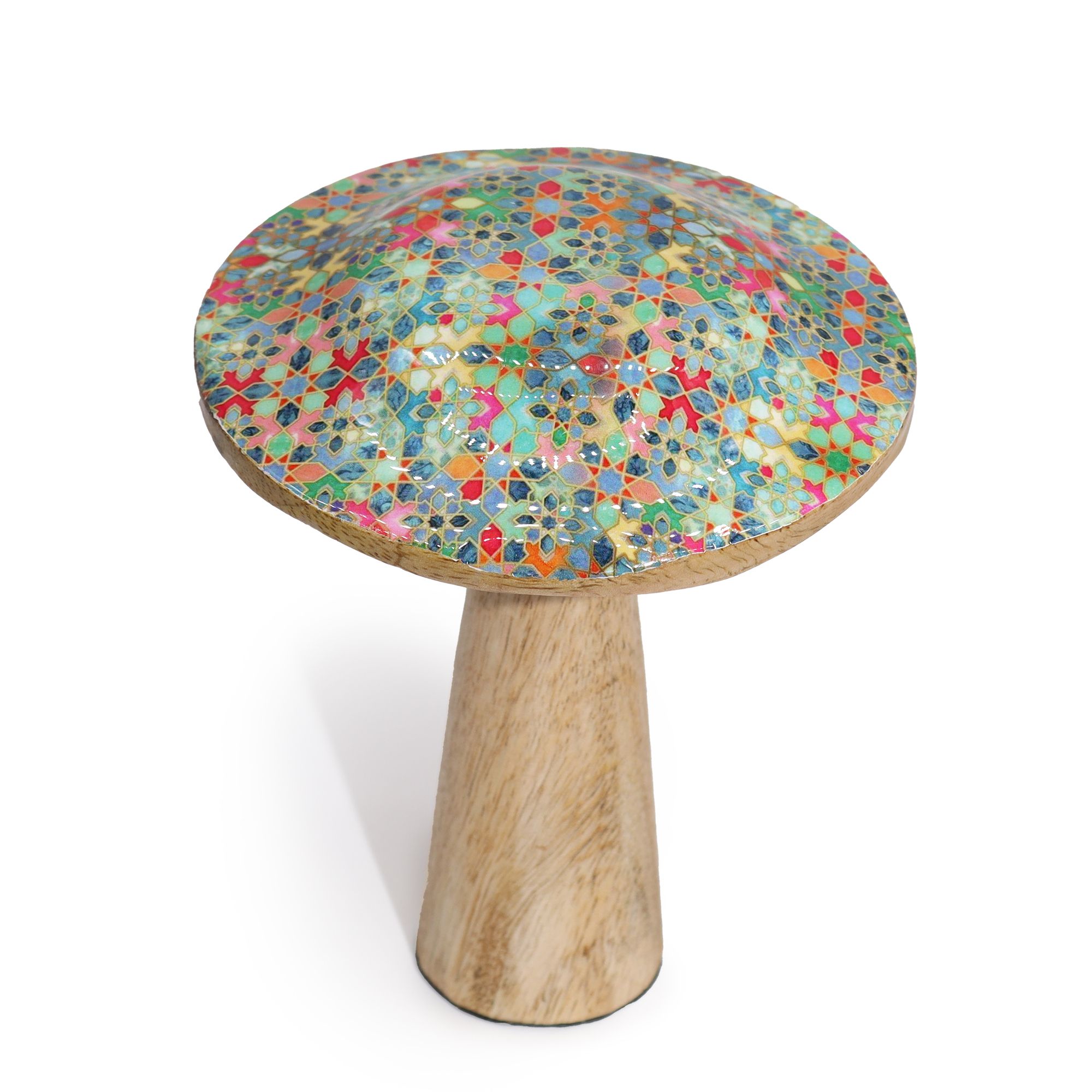 Champignon décoratif 15 cm - Carreaux